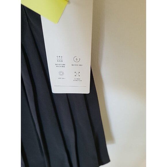 All In Motion Women's Skort Black Micro Pleated Tennis Sport Now Size Medium - Picture 6 of 10